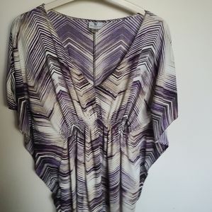 Worthington draped & gathered top, M stretch. EUC